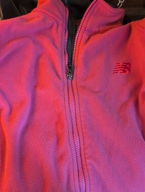 New Balance Hot Pink Fleece Zip-Up Jacket – Girls